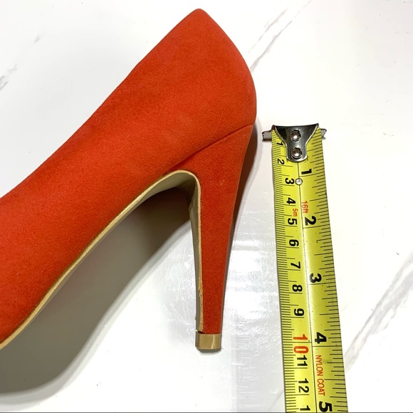 A.Co Pump Suede Orange Shoes - size US 6 /EUR 36 - Picture 4 of 12
